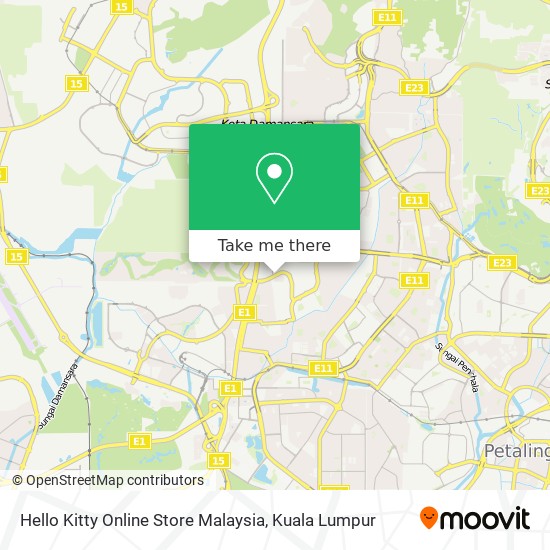 Hello Kitty Online Store Malaysia map
