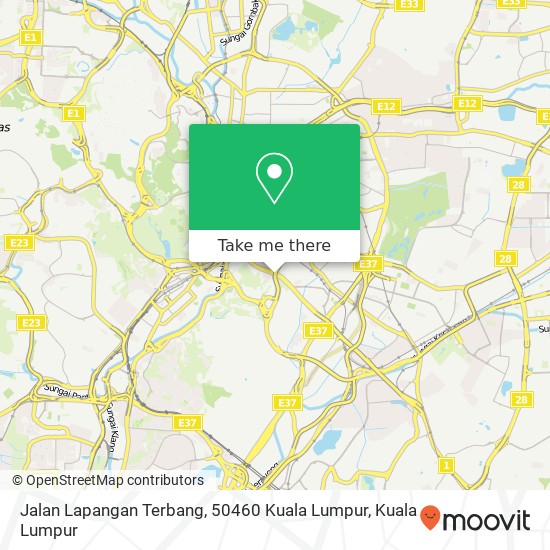 Peta Jalan Lapangan Terbang, 50460 Kuala Lumpur