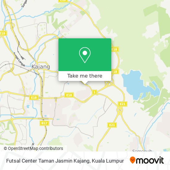 Futsal Center Taman Jasmin Kajang map