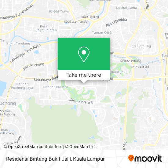 Peta Residensi Bintang Bukit Jalil