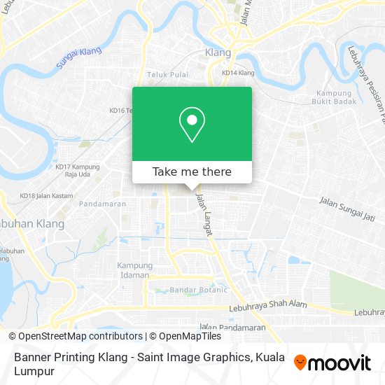 Banner Printing Klang - Saint Image Graphics map