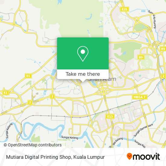 Mutiara Digital Printing Shop map