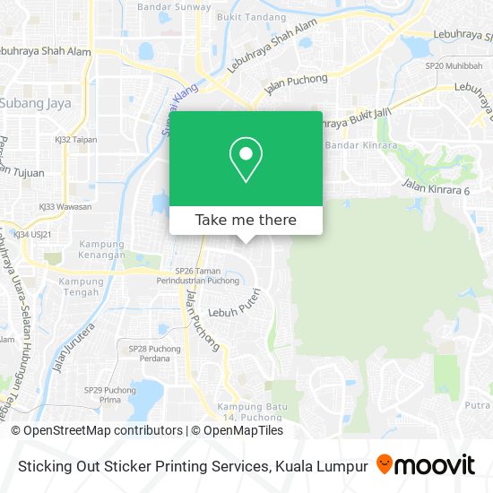 Sticking Out Sticker Printing Services map