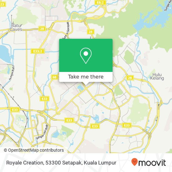 Royale Creation, 53300 Setapak map