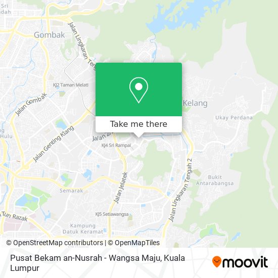 Peta Pusat Bekam an-Nusrah - Wangsa Maju