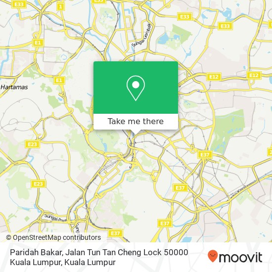 Paridah Bakar, Jalan Tun Tan Cheng Lock 50000 Kuala Lumpur map