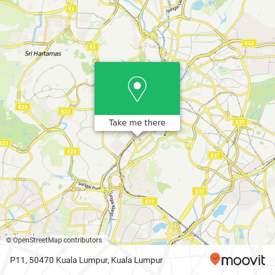 P11, 50470 Kuala Lumpur map