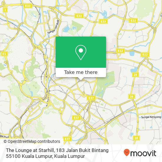 Peta The Lounge at Starhill, 183 Jalan Bukit Bintang 55100 Kuala Lumpur