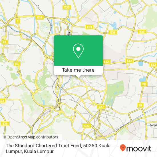 The Standard Chartered Trust Fund, 50250 Kuala Lumpur map