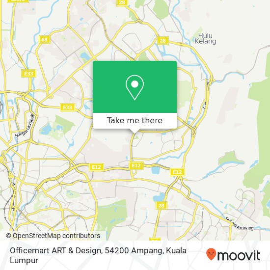 Peta Officemart ART & Design, 54200 Ampang