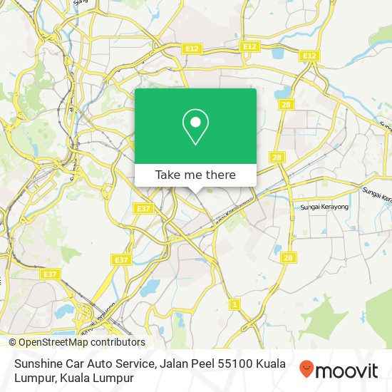 Sunshine Car Auto Service, Jalan Peel 55100 Kuala Lumpur map