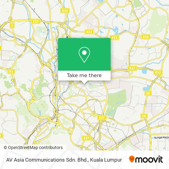 AV Asia Communications Sdn. Bhd. map