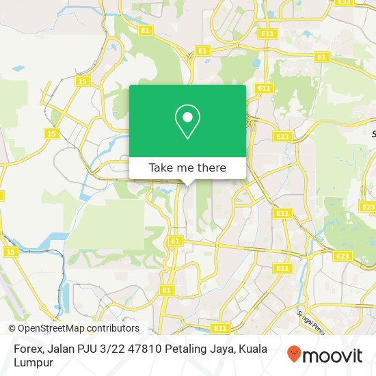 Peta Forex, Jalan PJU 3 / 22 47810 Petaling Jaya