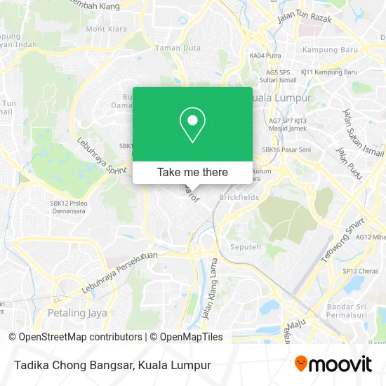 Tadika Chong Bangsar map