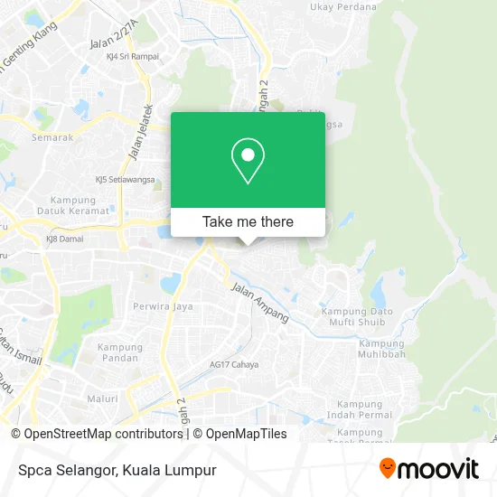 Spca Selangor map