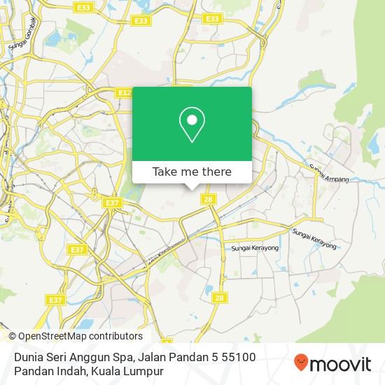 Peta Dunia Seri Anggun Spa, Jalan Pandan 5 55100 Pandan Indah