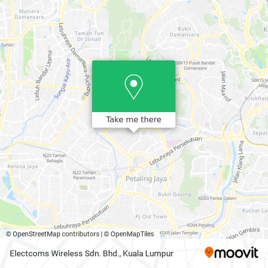 Electcoms Wireless Sdn. Bhd. map