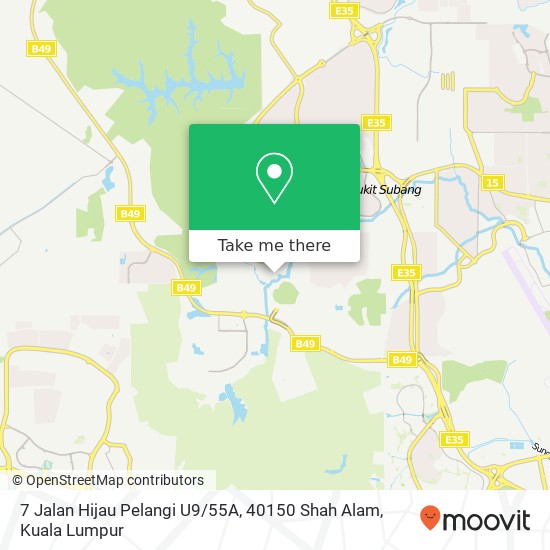 7 Jalan Hijau Pelangi U9 / 55A, 40150 Shah Alam map