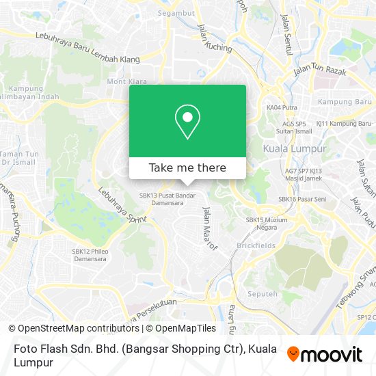 Foto Flash Sdn. Bhd. (Bangsar Shopping Ctr) map