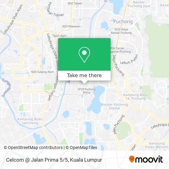 Celcom @ Jalan Prima 5/5 map