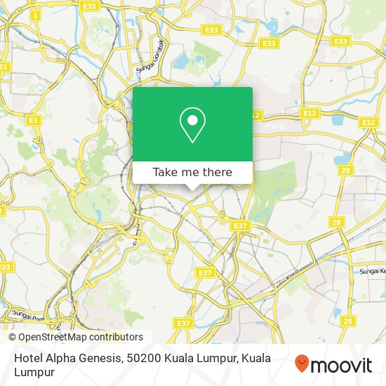 Hotel Alpha Genesis, 50200 Kuala Lumpur map