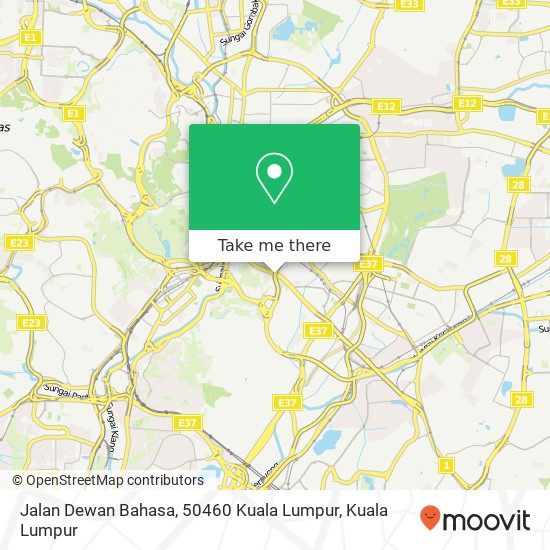 Peta Jalan Dewan Bahasa, 50460 Kuala Lumpur