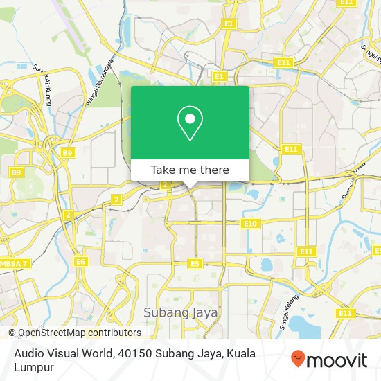 Audio Visual World, 40150 Subang Jaya map