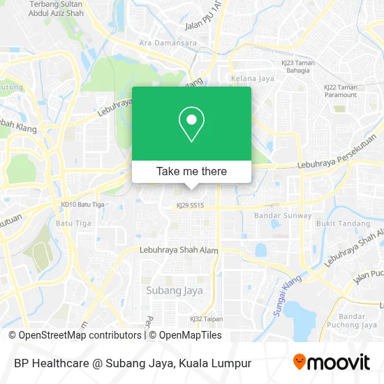 BP Healthcare @ Subang Jaya map