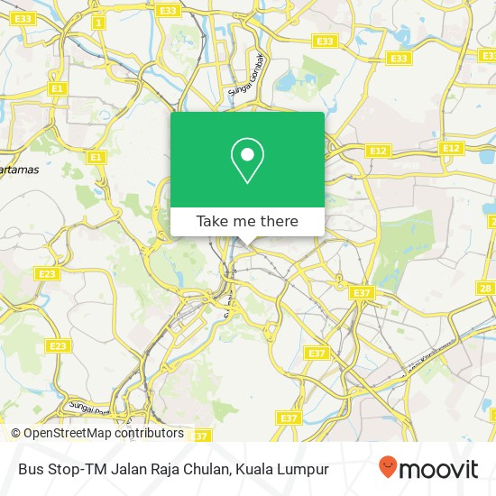 Bus Stop-TM Jalan Raja Chulan map