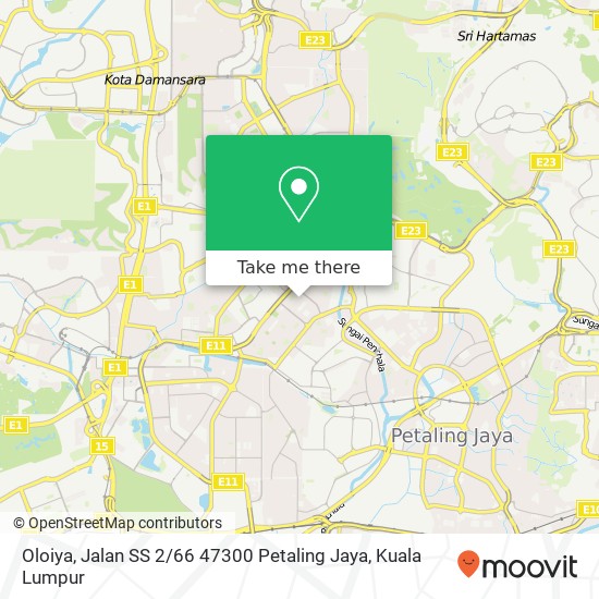 Peta Oloiya, Jalan SS 2 / 66 47300 Petaling Jaya