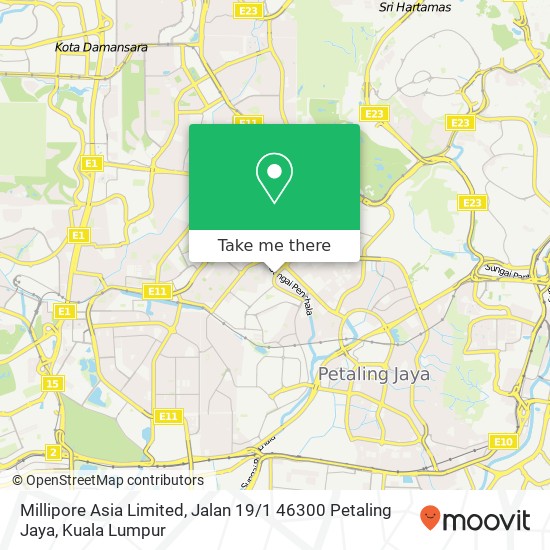 Peta Millipore Asia Limited, Jalan 19 / 1 46300 Petaling Jaya