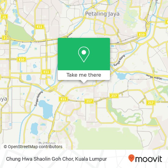 Chung Hwa Shaolin Goh Chor map