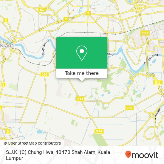 S.J.K. (C) Chung Hwa, 40470 Shah Alam map