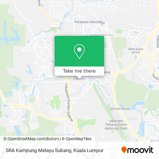 Peta SRA Kampung Melayu Subang