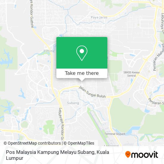 Peta Pos Malaysia Kampung Melayu Subang