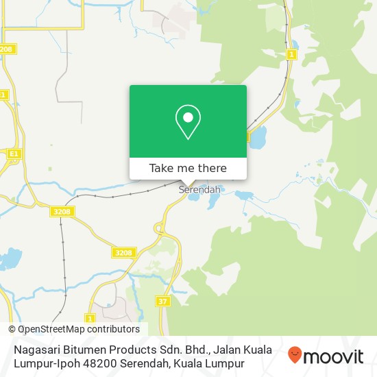 Nagasari Bitumen Products Sdn. Bhd., Jalan Kuala Lumpur-Ipoh 48200 Serendah map