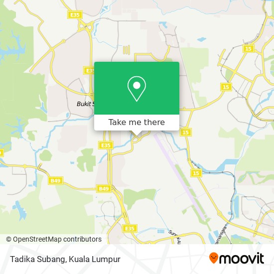 Tadika Subang map