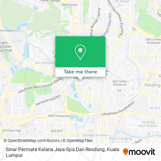 Sinar Permata Kelana Jaya-Spa Dan Resdung map