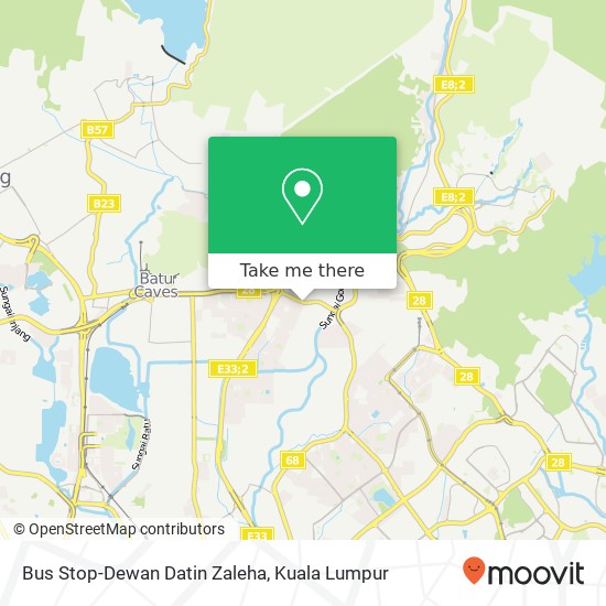 Peta Bus Stop-Dewan Datin Zaleha