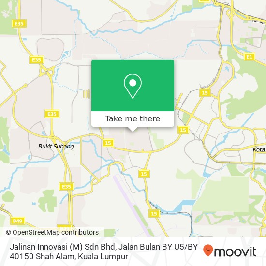 Jalinan Innovasi (M) Sdn Bhd, Jalan Bulan BY U5 / BY 40150 Shah Alam map