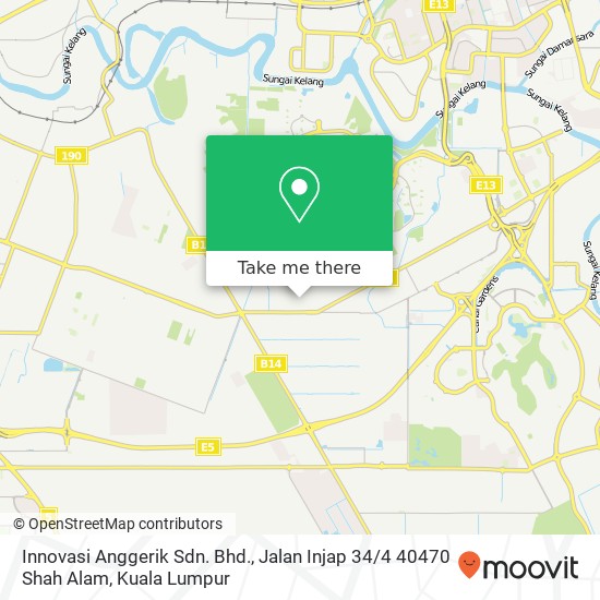 Innovasi Anggerik Sdn. Bhd., Jalan Injap 34 / 4 40470 Shah Alam map