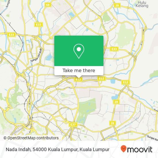 Nada Indah, 54000 Kuala Lumpur map