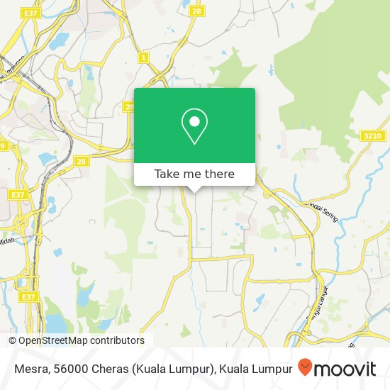 Mesra, 56000 Cheras (Kuala Lumpur) map
