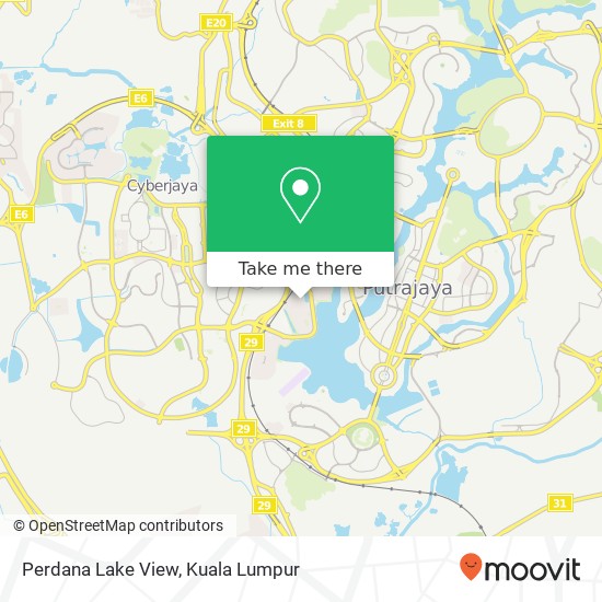 Perdana Lake View map