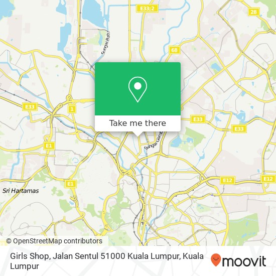 Girls Shop, Jalan Sentul 51000 Kuala Lumpur map