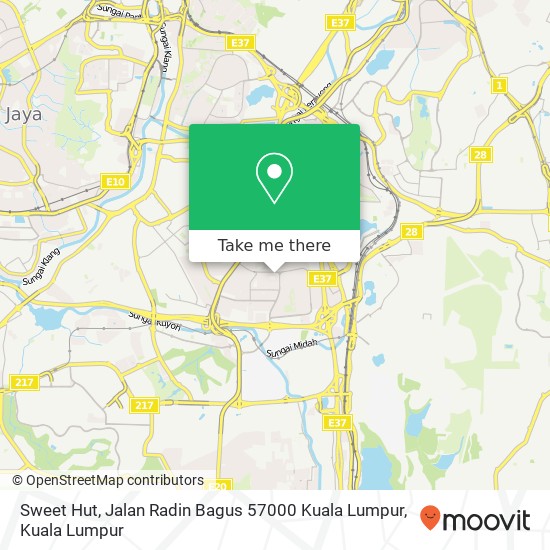 Sweet Hut, Jalan Radin Bagus 57000 Kuala Lumpur map