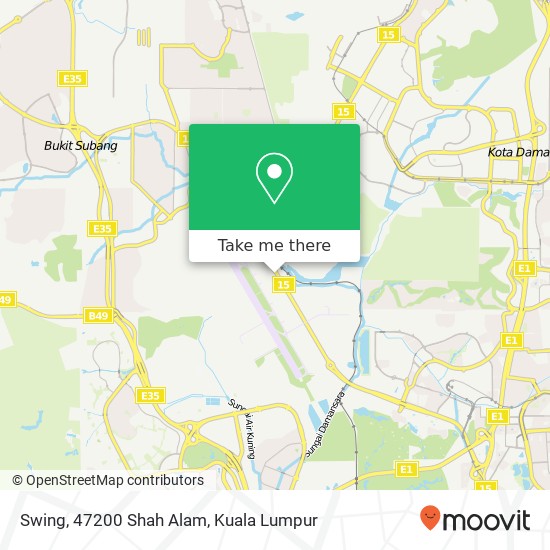 Swing, 47200 Shah Alam map