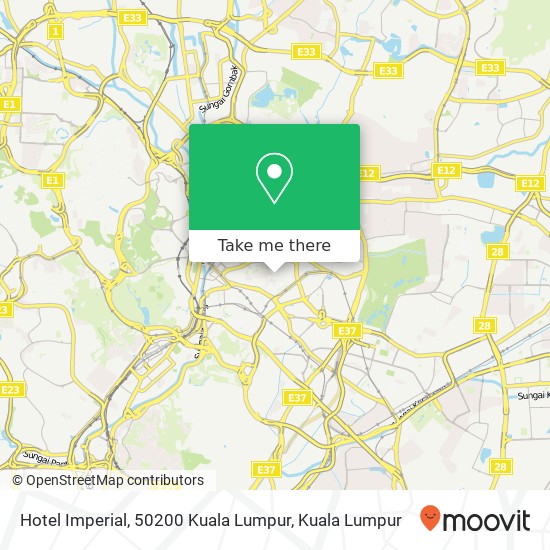 Peta Hotel Imperial, 50200 Kuala Lumpur