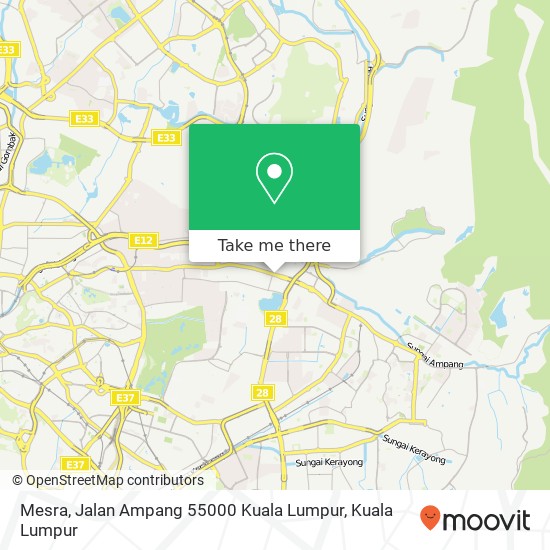 Mesra, Jalan Ampang 55000 Kuala Lumpur map