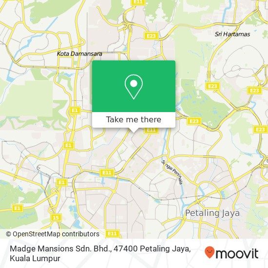 Madge Mansions Sdn. Bhd., 47400 Petaling Jaya map